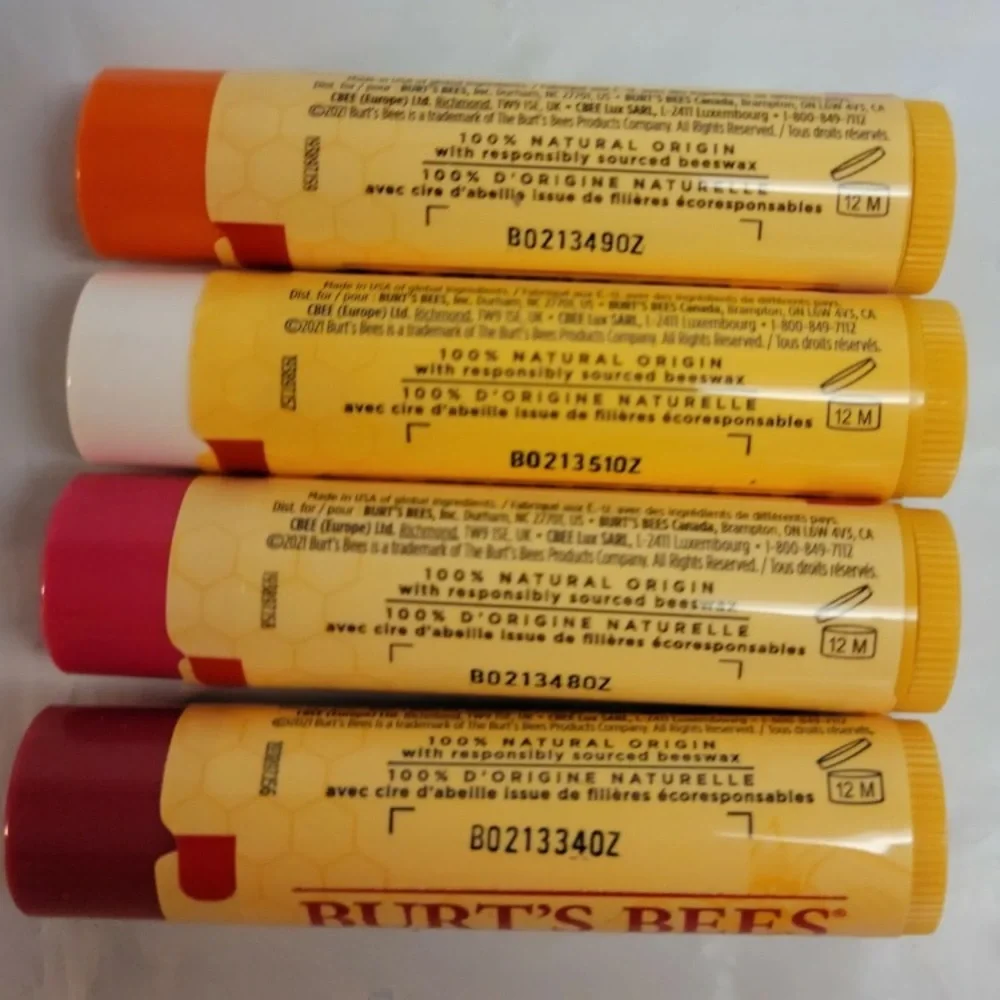2 Packs Burt’s Bees Just Picked Lip Balm 4ct per Gift Set Spring Shower Favor